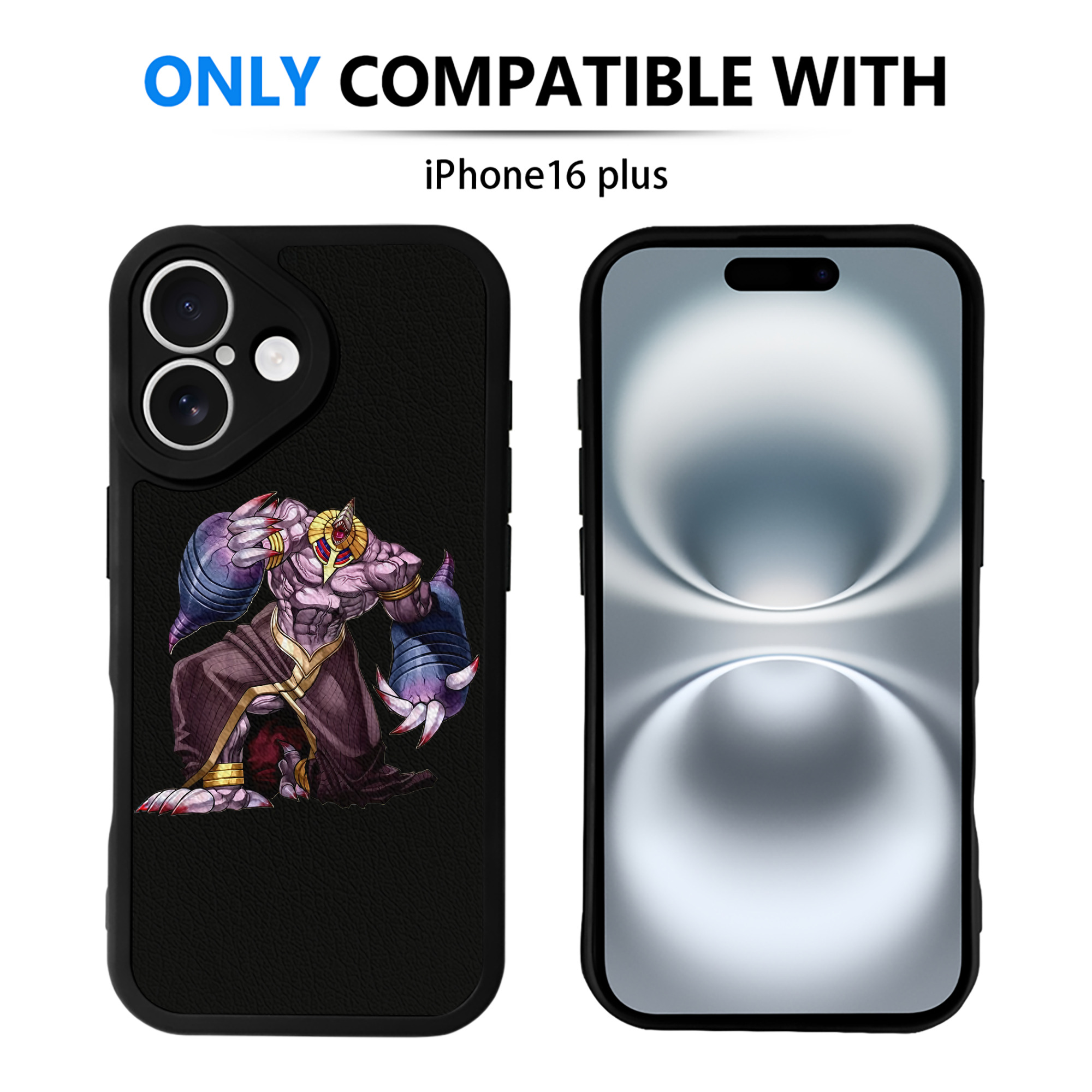 （画像用） 遊☆戯☆王 Yu-Gi-Oh! 【iPhone 16シリーズ対応】シリコンスマホケース（レザー調） 材質：シリコン